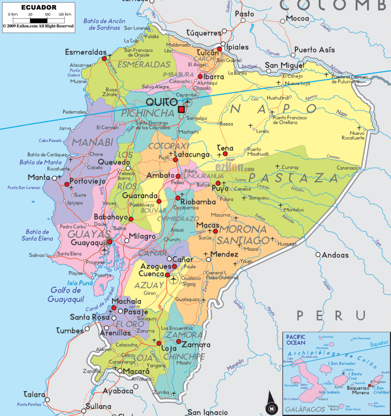 Ecuador Shows Its Strength Ecuador Demuestra Sus Fuerzas Causes For   Political Map Of Ecuador 768x818 